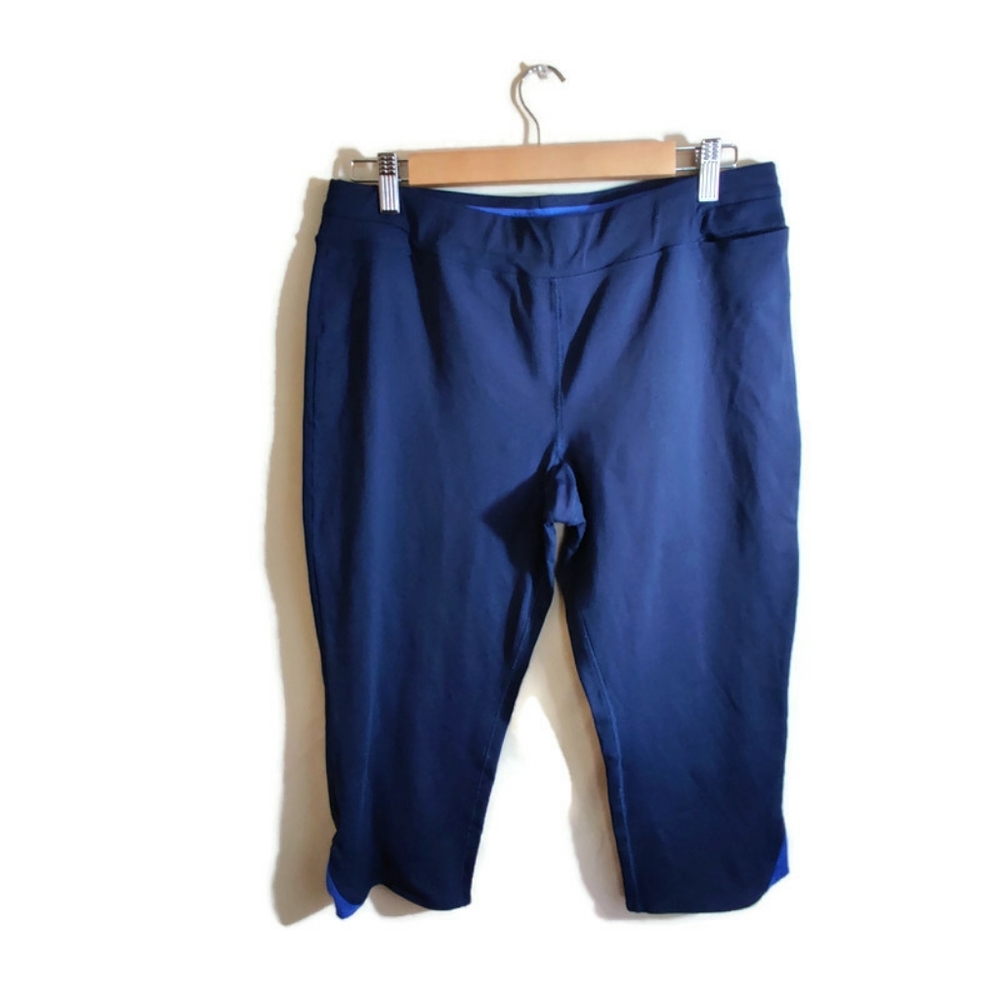 GAP BODY Women's Purple Blue Performance Sport Active Biker Shorts Leggings L
